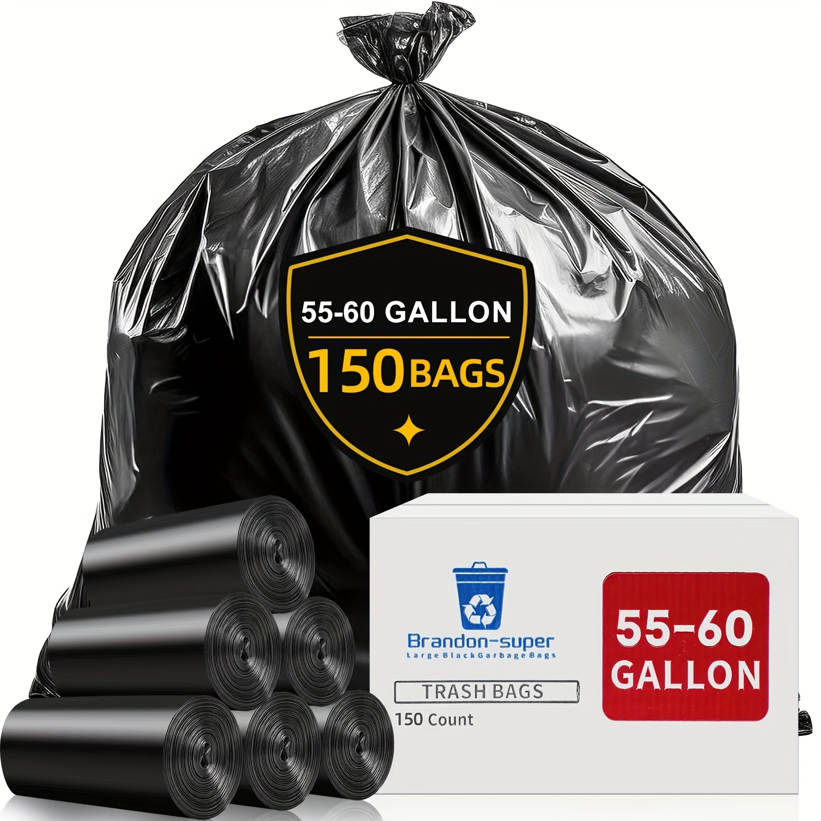 

Super 55-65 Gallon Duty Trash 50/ / 150 , For And Use And Camping For Homes