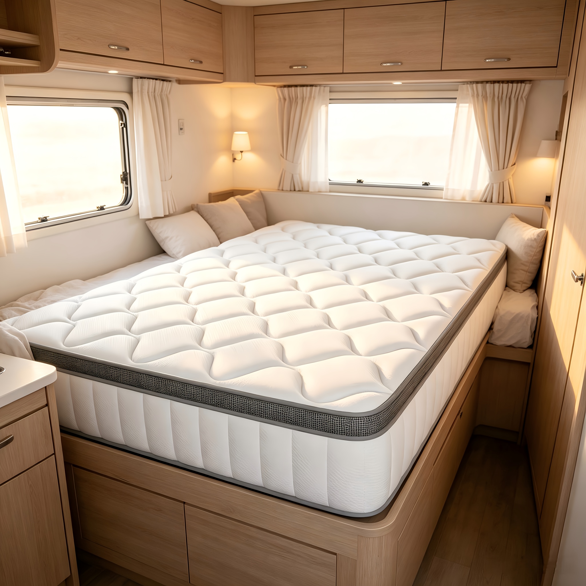 TEMU Mattress 80x200/90x190/90x200, 100x200/120x200, 140x190/140x200, 160x200/180x200 Cm, High-end Mattress, Ergonomic 7-zone Mattress, Thickness 25