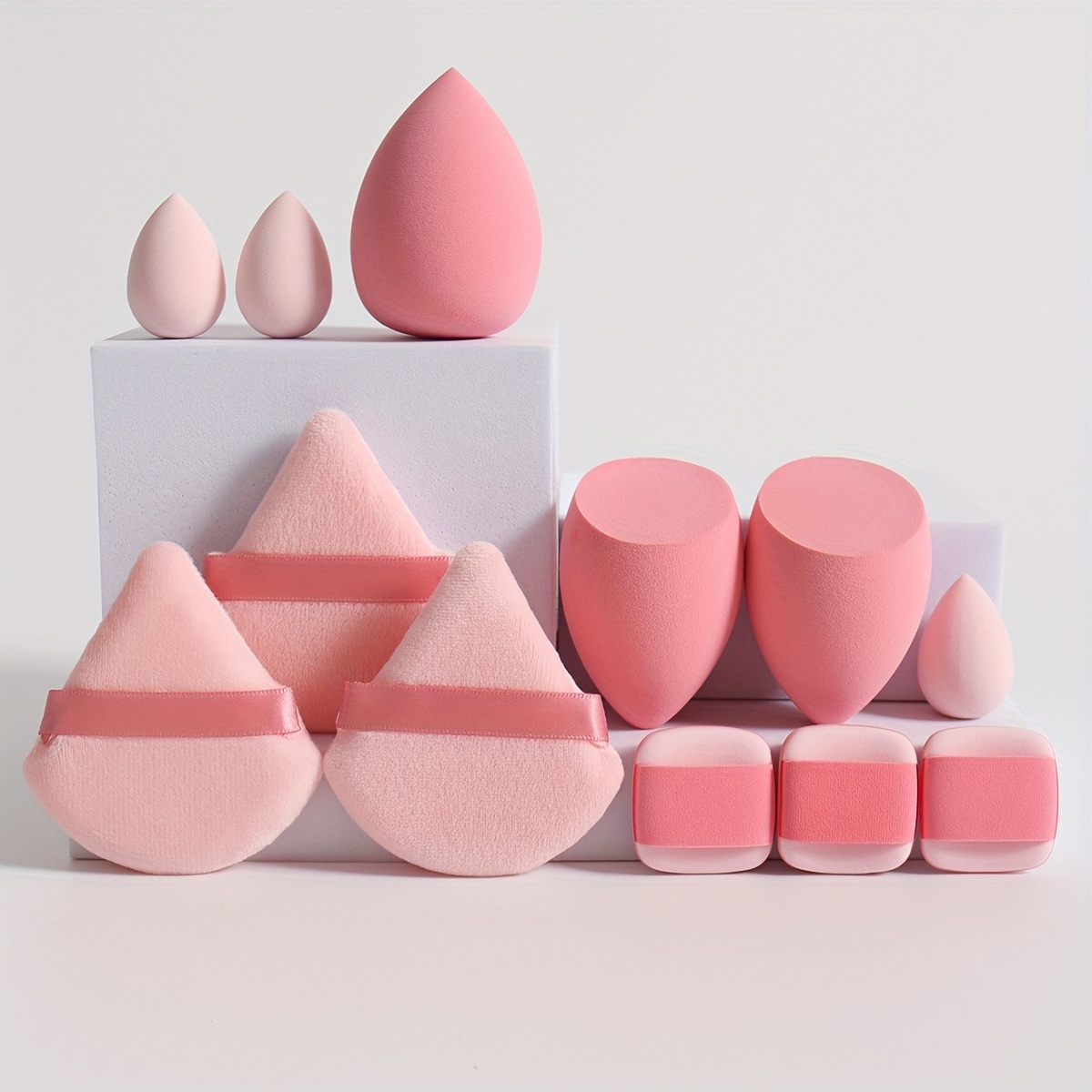 12pcs Multi-Colored Makeup Sponge Set for Blending