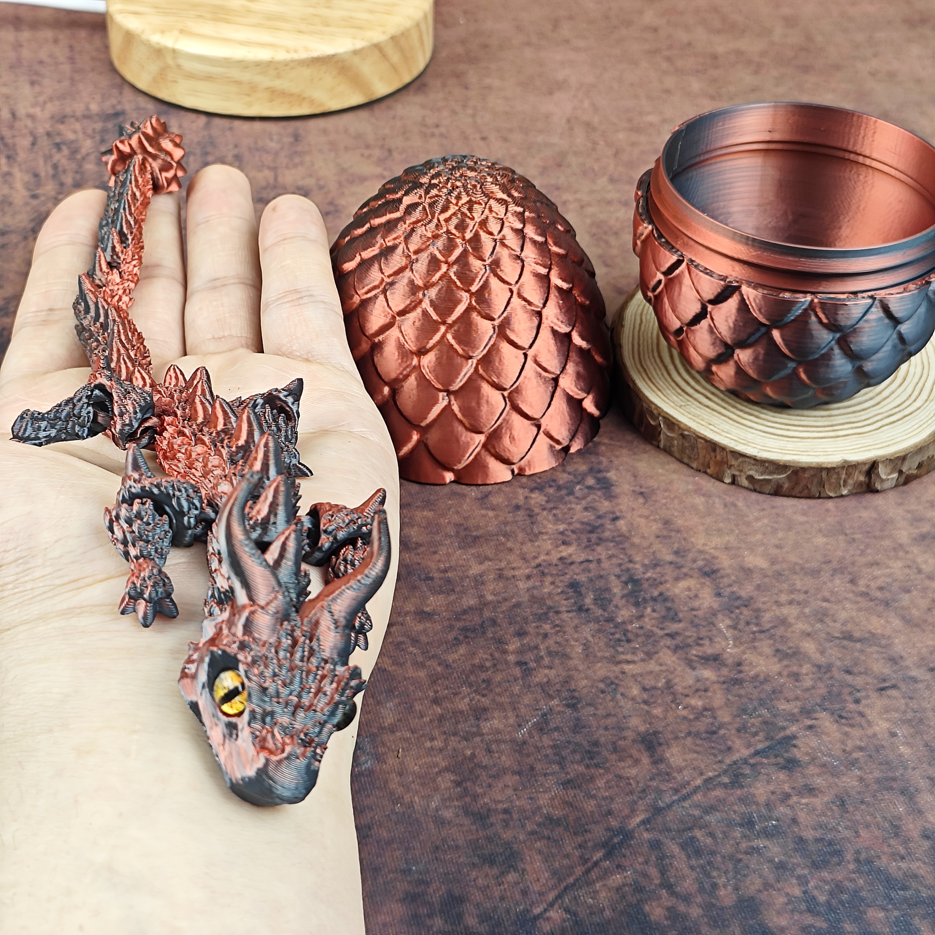 1 Set/2 Sets Of Creatures, Featuring A Dragon And A Beautiful Egg. Perfect For Room Decoration, Car Ornaments, Or As Gifts For