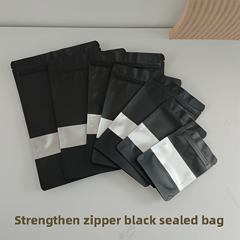   packaging bags aluminum foil pouches with window stand up seal zipper bags for gummies tea coffee packaging 0