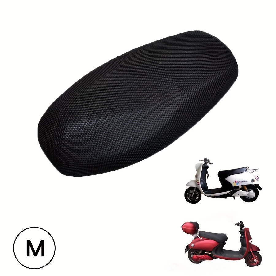 TEMU Motor- & Scooterzadelhoes - 3D Honingraat Kussen, Zonbescherming, Thermische Isolatie Pad voor Fietsen en Elektrische Voertuigen
