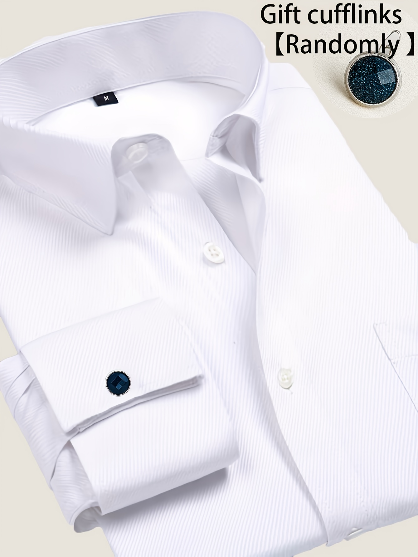 french cuff shirt sold on Temu United States