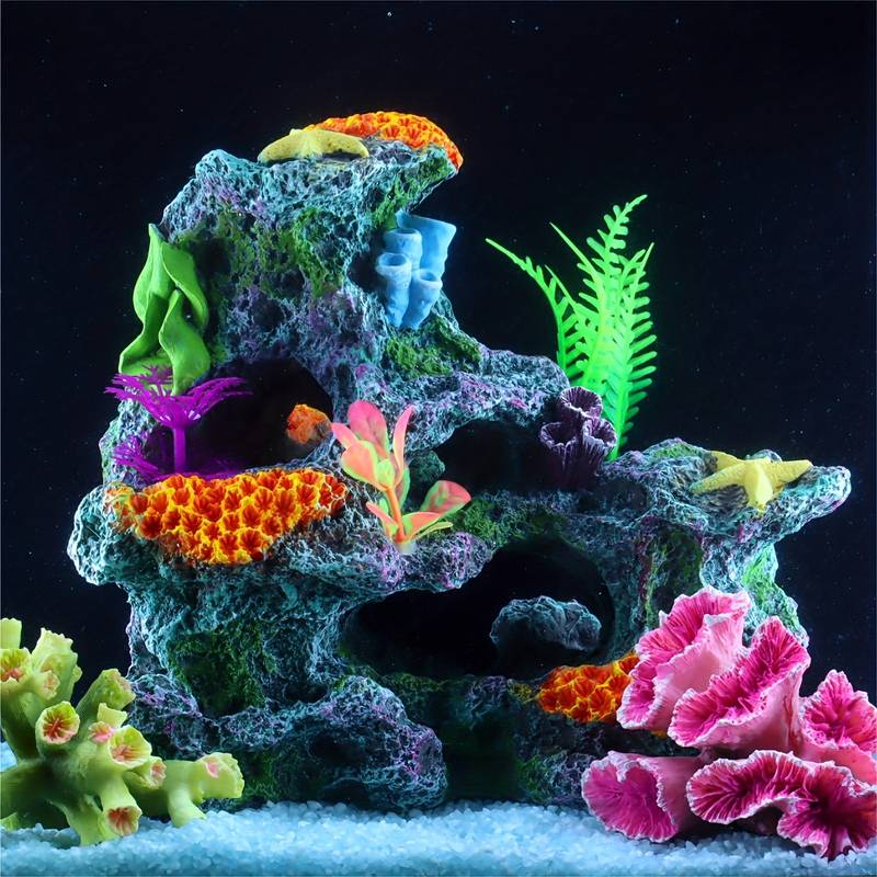 Corallo Artificiale Per Acquario | Decorazione Realistica | Sicuro Per Pesci | Materiale Siliconico - Foto 7