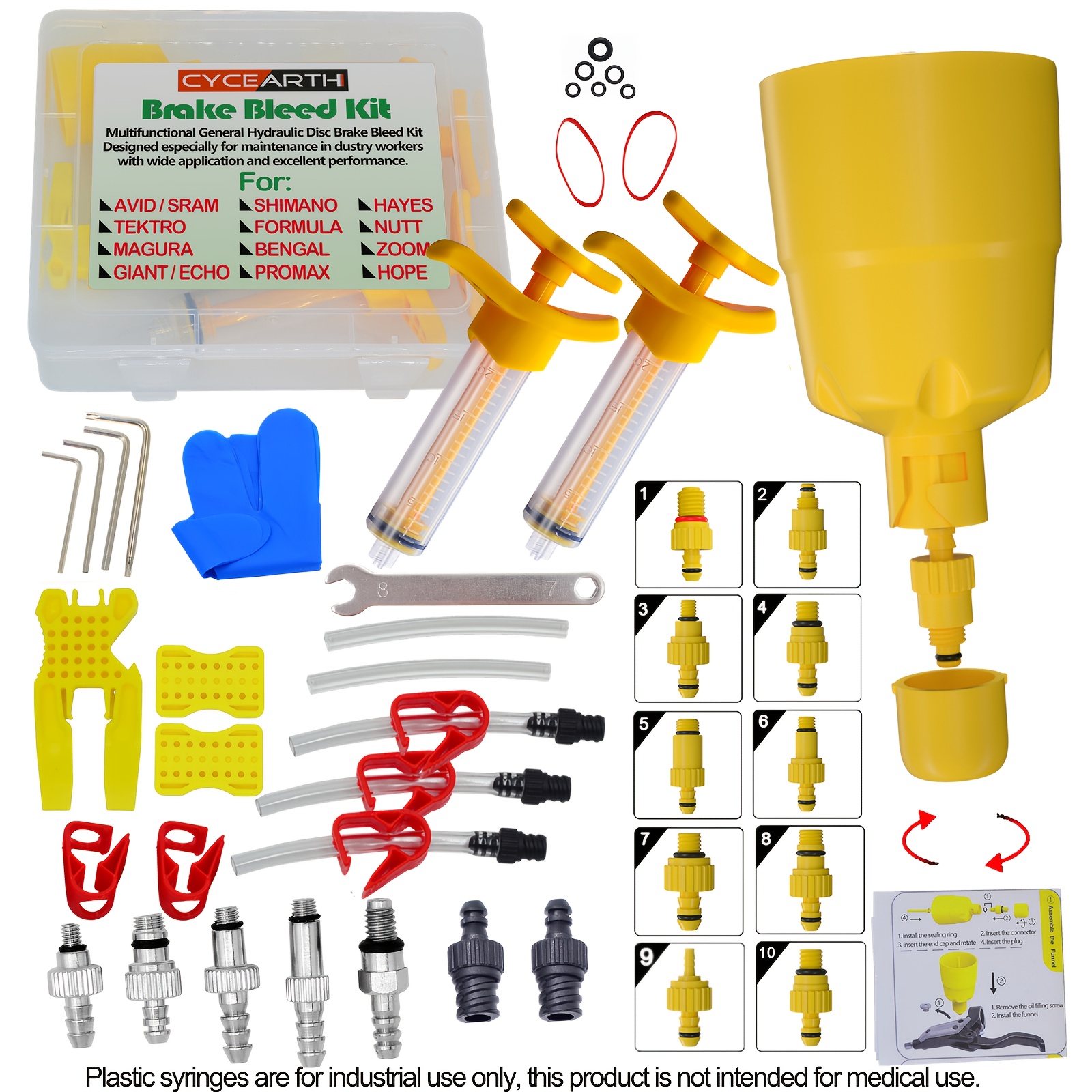 Bicycle Hydraulic Disc Brake Oil Filling Tool Kit