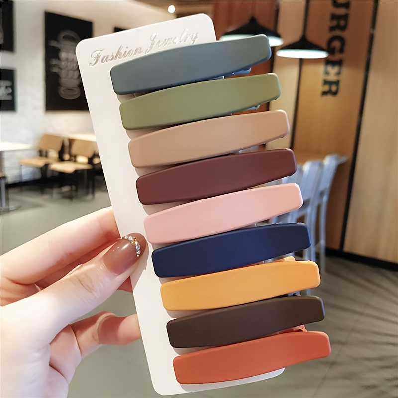 20pcs morandi matte duckbill hair clips elegant minimalist plastic hairdressing tools with multi color options for women   grip for braiding ponytails buns everyday special occasions ponytail holder     salon professionals Product details 7