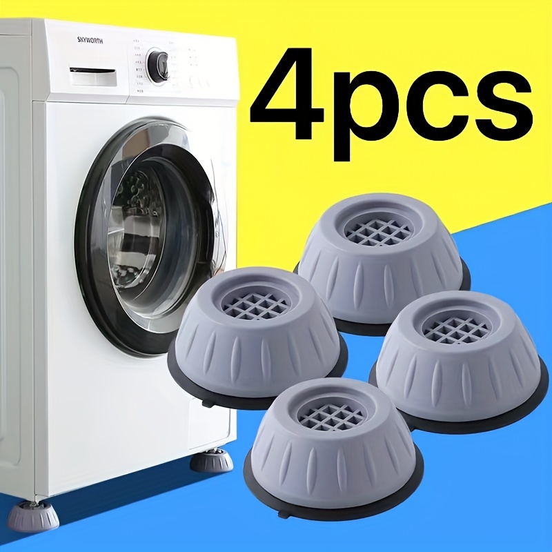 

4pcs Large Anti-vibration Pads For Washing Machines - , Shock & Noise Reducing, 100% Plastic Support