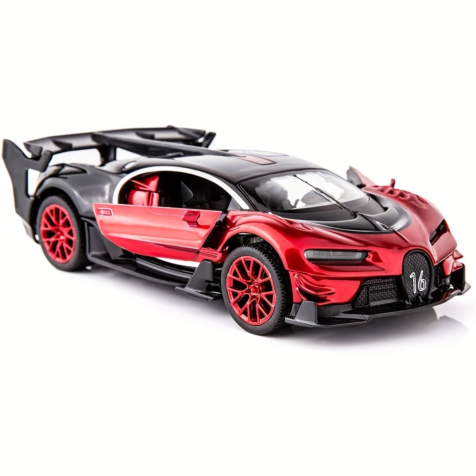 

Supercar 1/32 Zinc Alloy Die Casting Pull Back Car Model Toy Sound And Light For Boy Girl Gift Halloween Christmas Gift