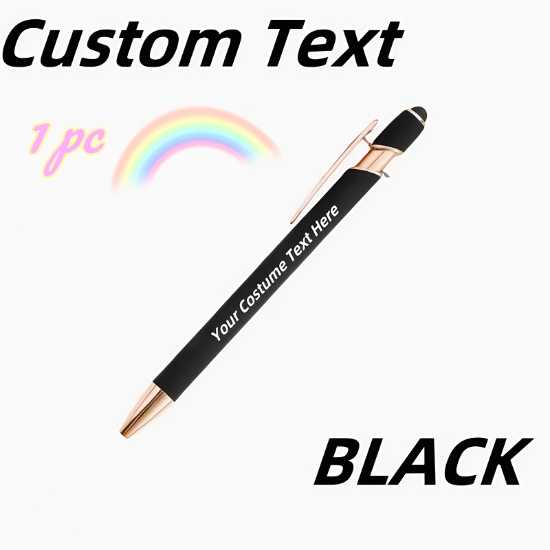 Customizable Metal Ballpoint Pen - Personalized Touchscreen Stylus, , Father's Day, Day, Creative Birthdays & Christmas - Featherless, Colors