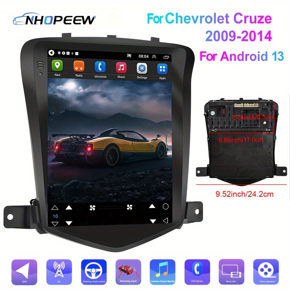 

Nhopeew For Chevrolet 2009 - 2014 For 13 9.7" Hd 1080p Car Car Touch Car Multimedia Car Autoradio Gps, , , Swc, Fm &mi2 (optional)