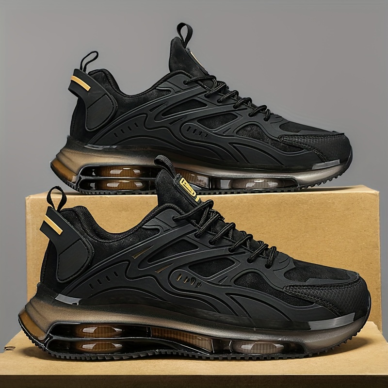 Image of Men' Cushion Sneakers, Outdoor Casual Shoes, Fashionable Business Comfortable Running Shoes, Lightweight Training Shoes For Men