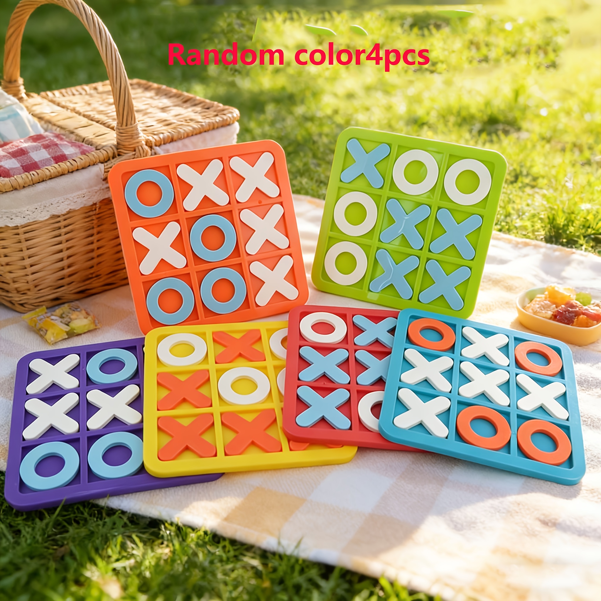 TEMU Lot de 4 mini jeux de société couleur aléatoire pour enfants et famille, cadeaux de fête d'anniversaire, remplissage de sachets-cadeaux pour