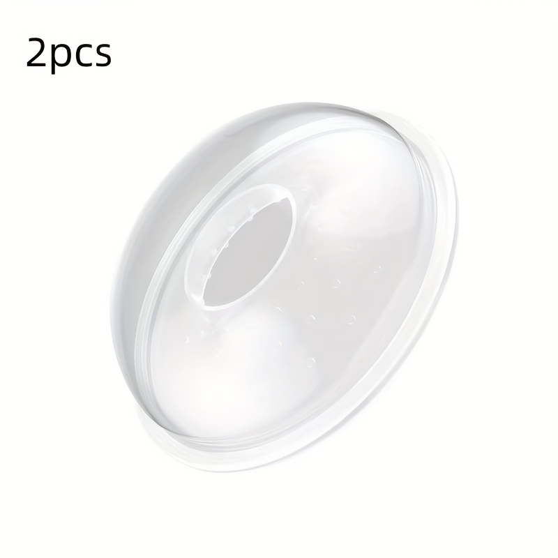 TEMU 2pcs Portable Feeding Breast Pads, Breast Milk Collectors For Home And Travel Use