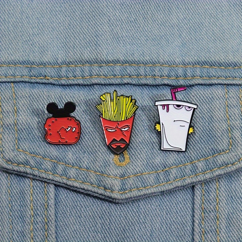 

1-3pcs Zinc Alloy Enamel Pins - Simple Style Cartoon Fast Themed Brooches For Daily Wear