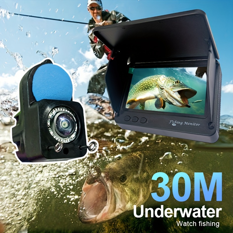 

Hd Underwater Night Vision Fishing Camera With Usb Rechargeable Battery - Black,