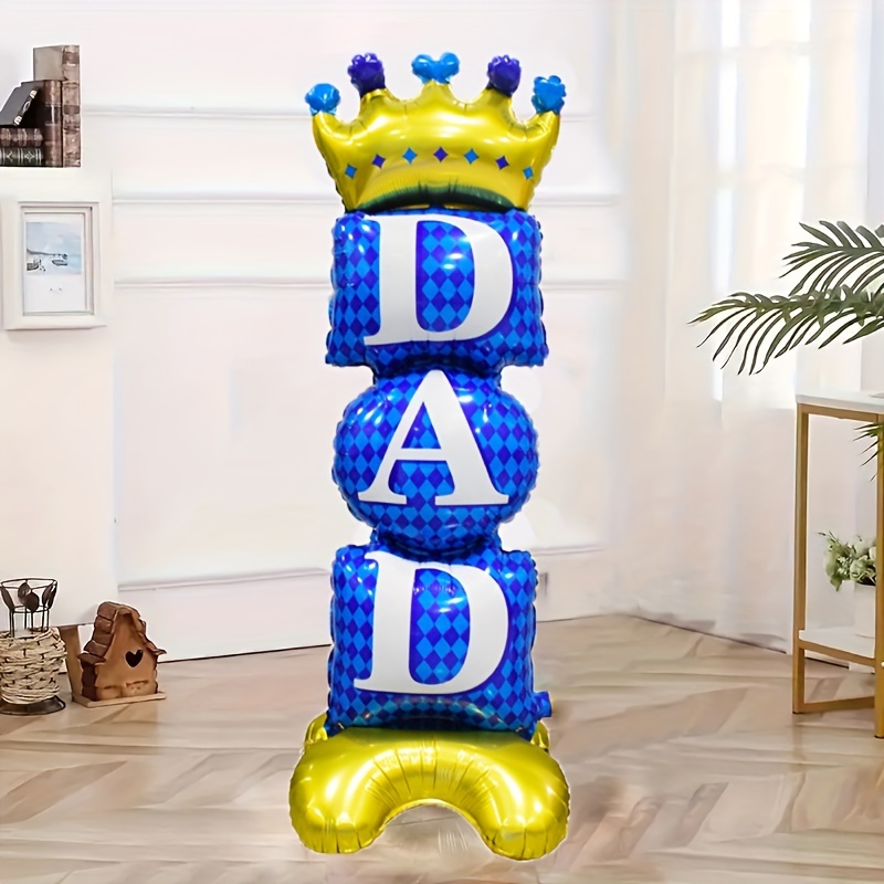 

1pc, Father's Day Standing Balloon Dad Aluminum Foil Balloon For Father's Day Dad Birthday Party Decoration Holiday Supplies Home Room Decor