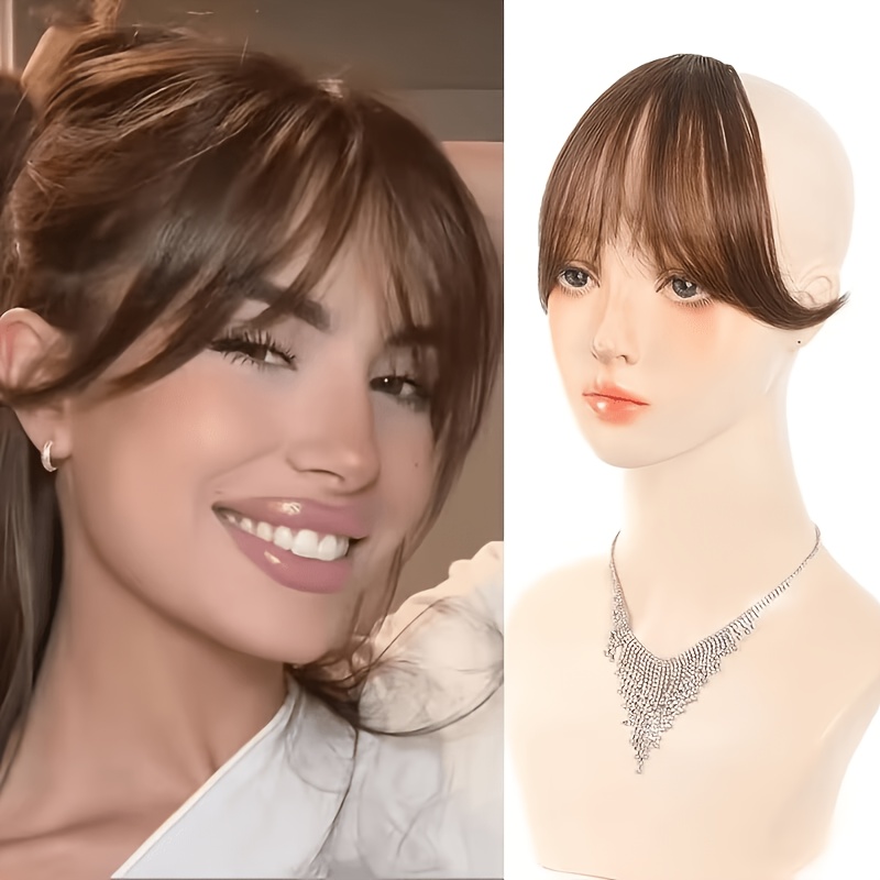 TEMU Peluca con Gorro de Red, Borlas y Botones Ajustables, para Mujeres, Contornea Perfectamente Cabelludo. Esta Peluca para Mujer con Temática de