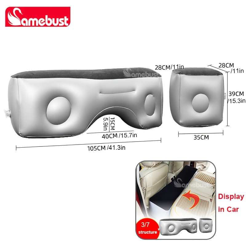 E-shop CAMEBUST Tragbares Luftmatratzenbett Auto Rückenpolster Luftbett Auto Luftbett Reisebett Luftsofa Zeltbett Luftkissen Home SUV Limousine