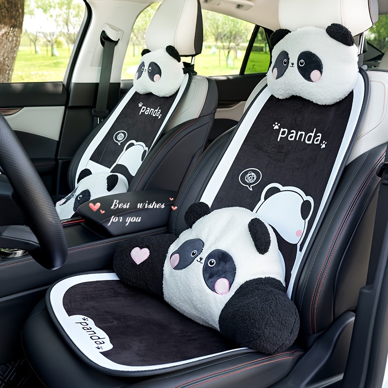 Cuscino Per La Testa Dell'auto Supporto Lombare Carino Cuscino Per Il Collo  Dell'auto A Forma Di Orso Panda Con Vento Cinese