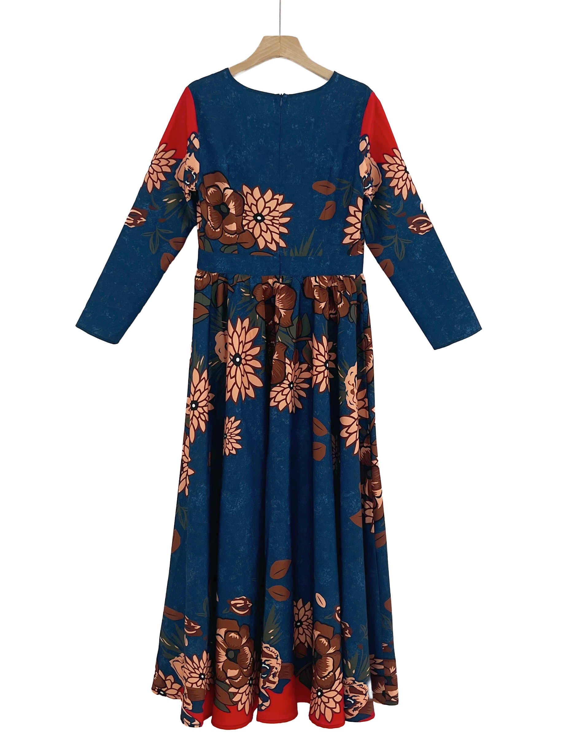 indian party wear long dresses Teal Designer Embroidered Fandy Silk Indian Gown Set main image 1