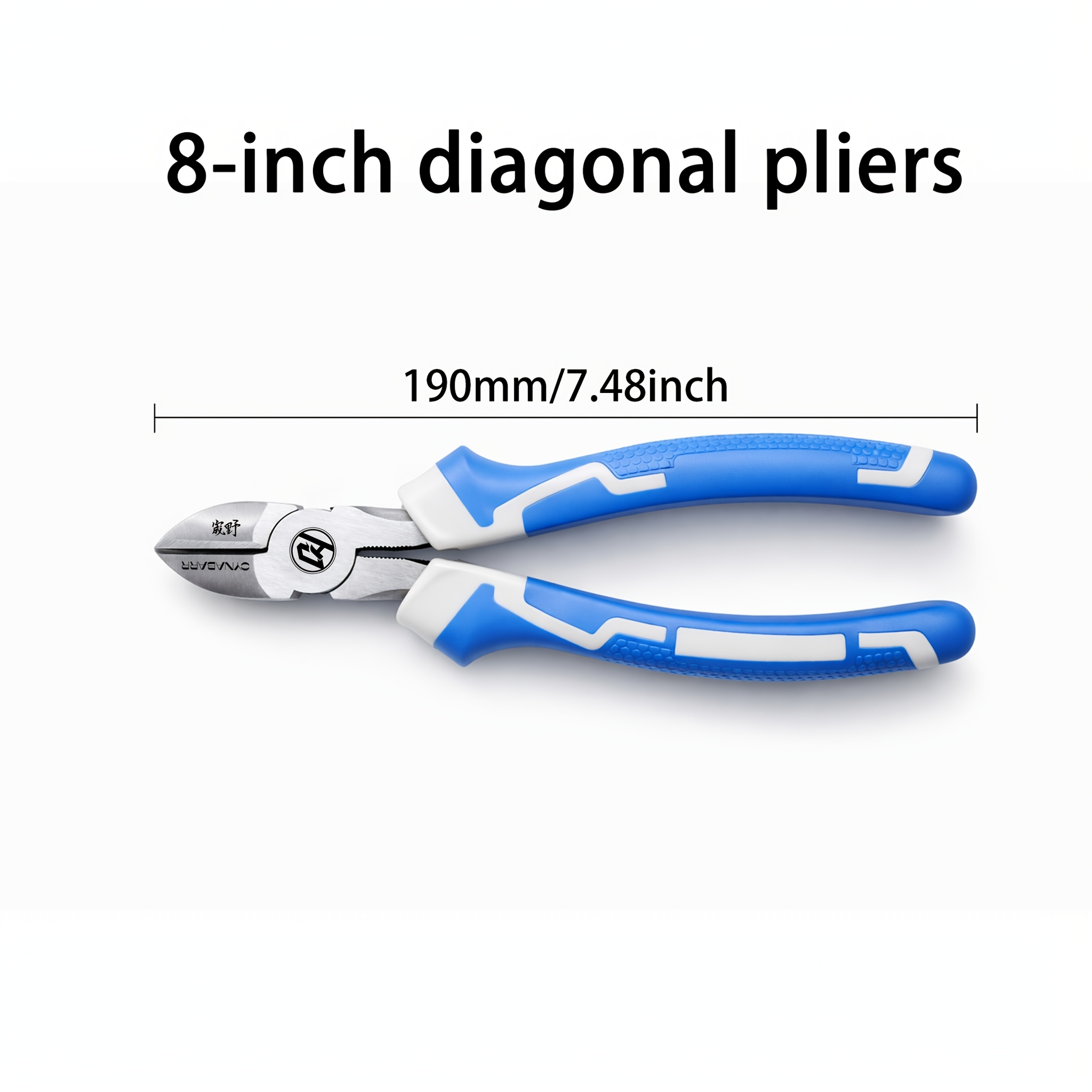 TEMU 8-inch Precision Multifunctional Diagonal Pliers, Handle, Sharp For Easy Cutting Of Wire & Cable Ties, Non-slip Durable & Rubber Handle, Ideal