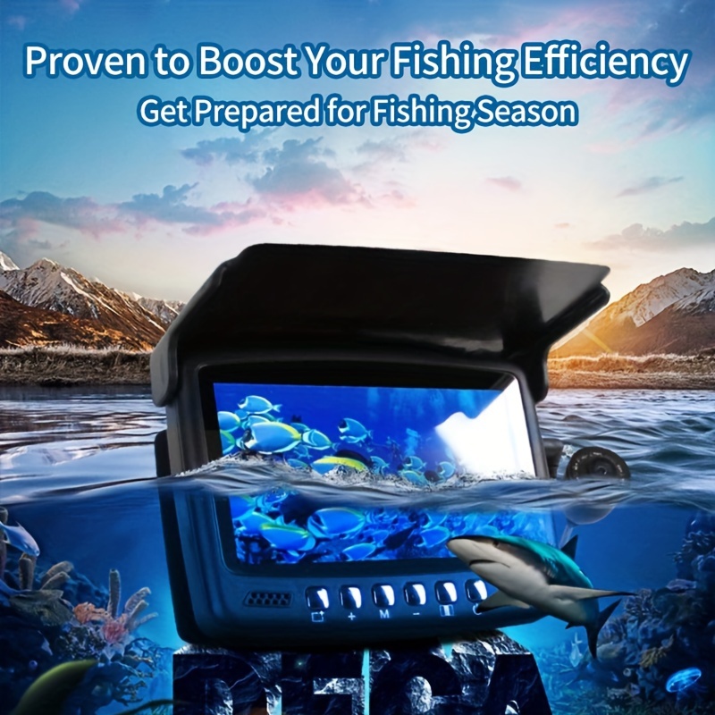 

Advanced Professional Under Water Fish Camera With Hd Large Display And Monitor Holder, Underwater Fishing Camera With Infrared Night Vision, For Ice Lake Sea Boat Fishing