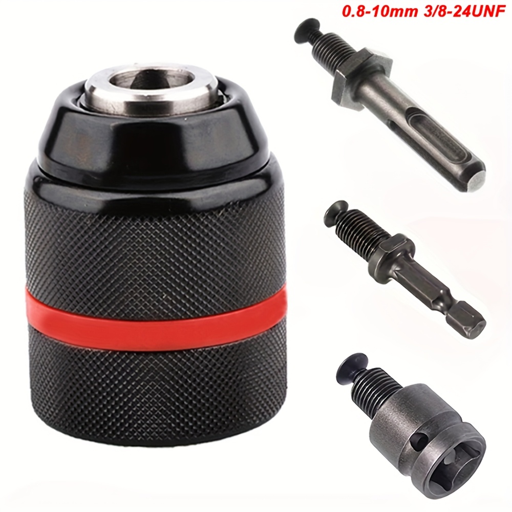 Kits Mall 3pcs SDS Socket Driver Set Drill Bit Adaptor Hex Shank Converter Impac