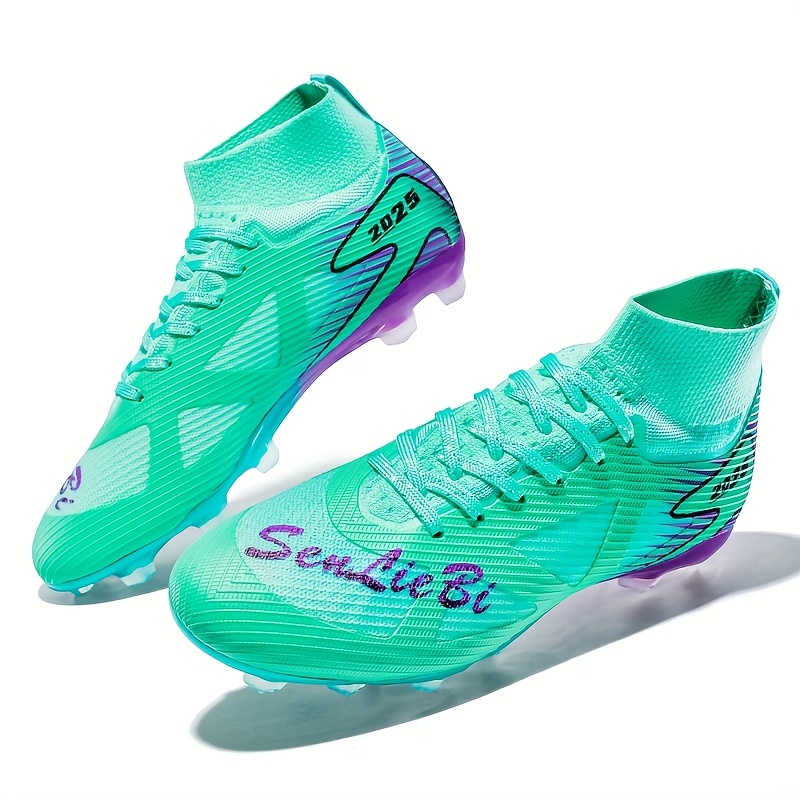 Zapatillas de fútbol de alto diseño y tacos altos, adecuadas para cualquier edad. Diseñadas específicamente para entrenamiento, con suela antideslizante y resistente al desgaste