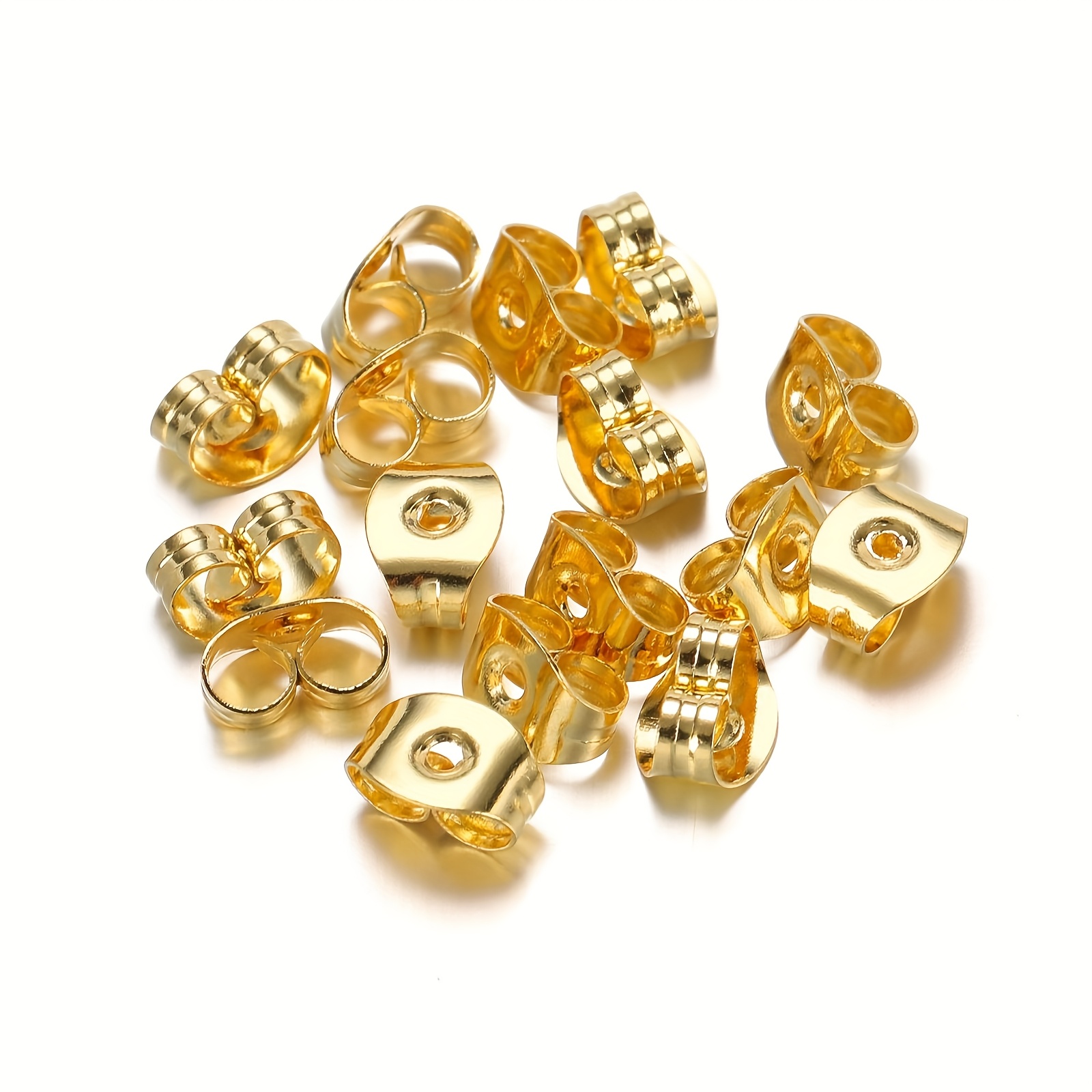 

/100pcs Alloy Earring Backs Stoppers For Jewelry Making, Earring Backs, Diy Earring Findings