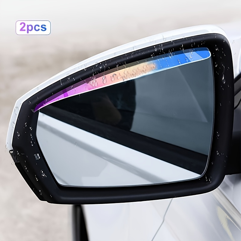 New Rainbow Car Rain Eyebrow, Anti-reflective Mirror, Rearview Mirror Rain Cover Eyebrow Modification, Easy, Convenient, Practical And Affordable
