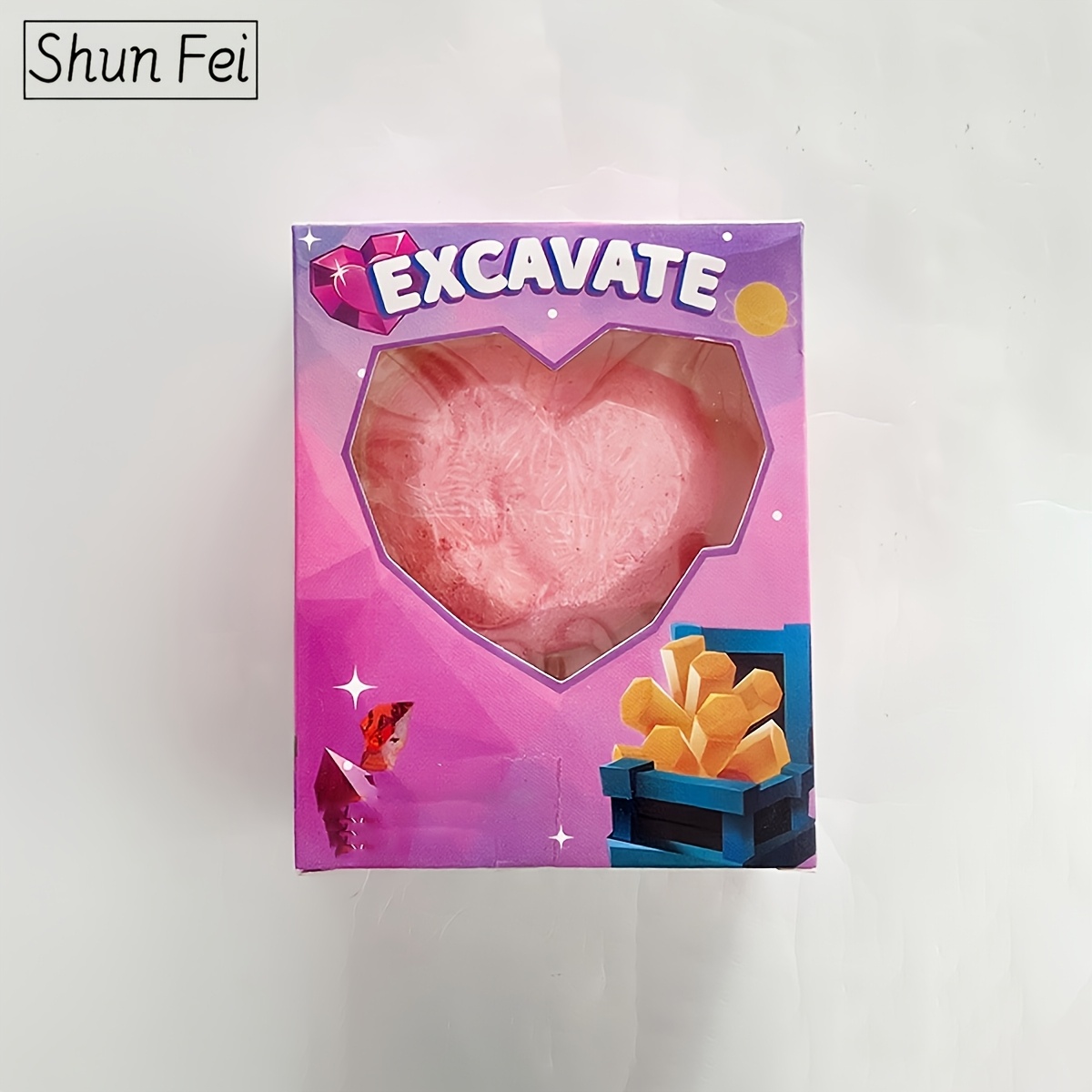 Image of Fei 1pc Scientific Toy, -shaped Interactive Excavation Kit, An Educational Stem Toy That Develops Hand Skills And , An Interesting Archaeological Adventure Gift For Boys And Girls