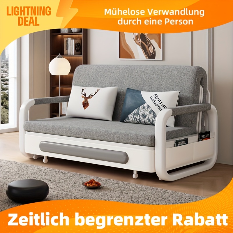 Erweiterbarer Sofa-Bett - Kombinierend Schlaffunktion Und Aufbewahrung *  Fr Kleine Rume Und Wohnzimmer, 128cm. Fgen Sie * Hauch * Zu Ihren  Weihnachtsfeierlichkeiten, Bieten Sie * Und Festliches * ...