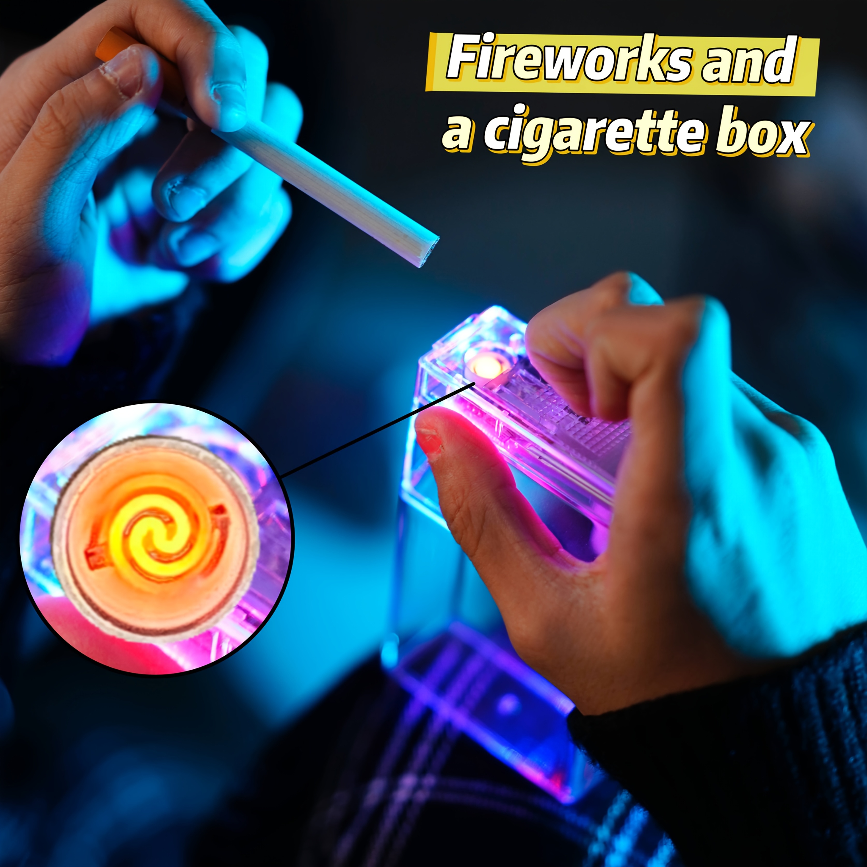 1 USB-Rechargeable Dual-Lighter &   with Electric Ignition, USB-Powered Portable Lighter, Transparent Acrylic Construction - Compact  -One Design for Camping, BBQ, Smoking, Gifts for Men (Birthday, Father s Day, Christmas) - Elegant  , Bbq Tool, Stylish Lighter, Sleek  , Rechargeable Lighter, Gift Ideas