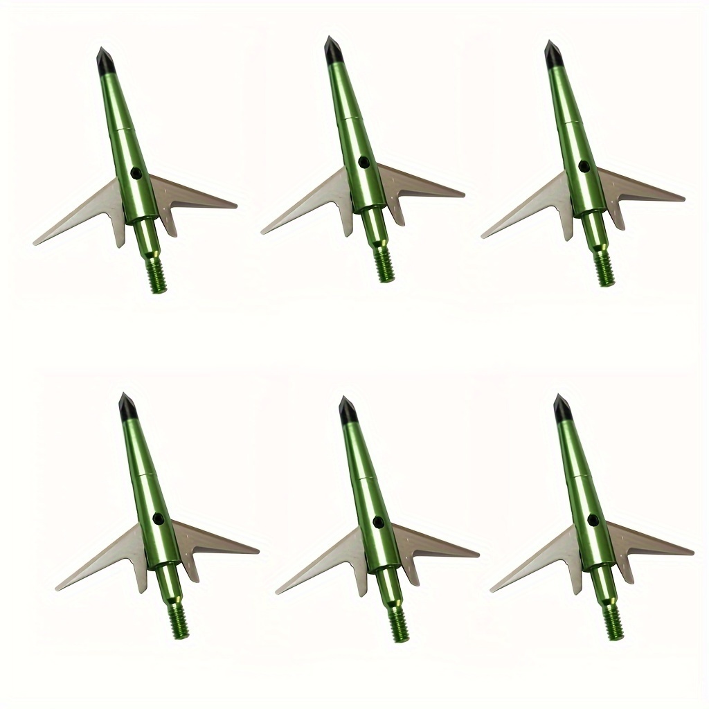 TEMU Hunting Broadheads 2-blade Grain, 2 Inch Cut Green