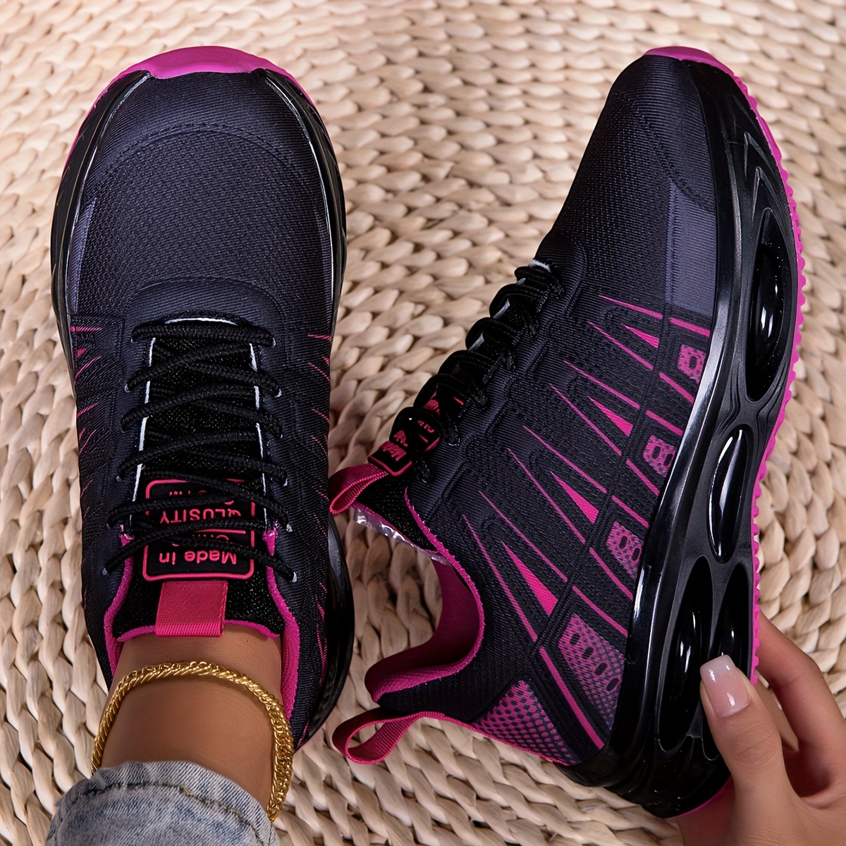 E-shop [Sneakers] Damen Outdoor Sportschuhe Leichte Weiche Sohle Laufschuhe Plus Size Stoßdämpfung Damen Air Cushion Laufschuhe Gym Trainings Schuhe