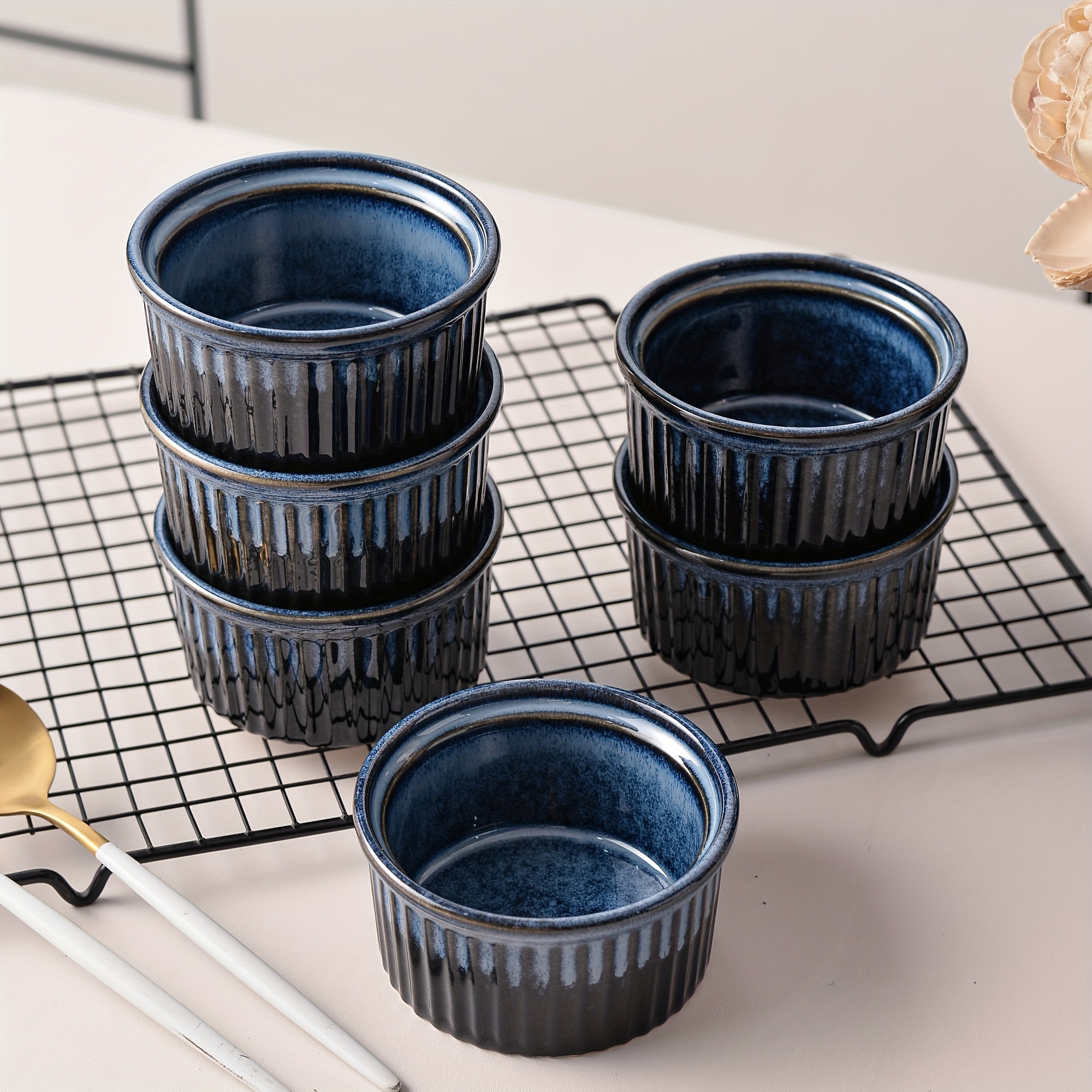 ramekins 7oz oven safe creme brulee ramekins pudding custard Temu