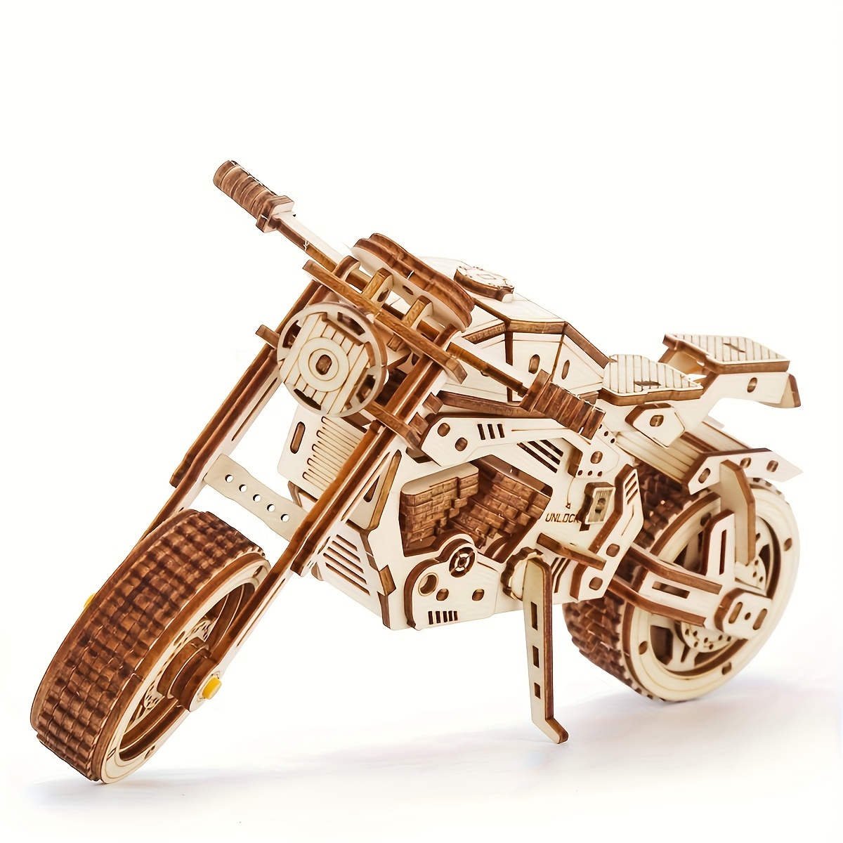 

3d Wooden Puzzle Motorcycle Kit: Building Diy Handicraft, Unique Christmas Gift