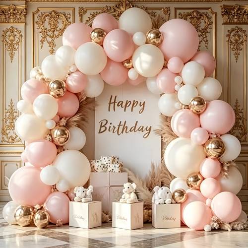 131pcs white balloon arch kit suitable for engagement wedding bridal shower birthday princess party and other occasions