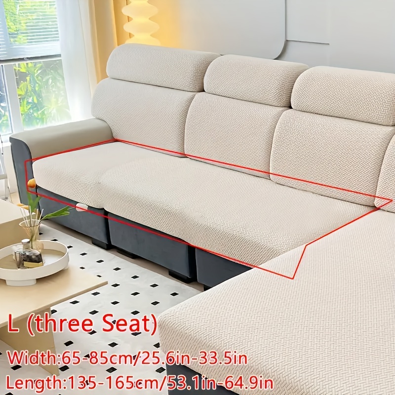 TEMU 1pc, Woven Solid Color Sofa Cover, Scratch-proof And Dust-proof, Stretch Fabric, Polyester Blend, Fabric Weight 180-200g, Modern Minimalist