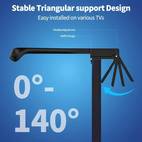 led lights for tv backlight 5v usb wireless tv backlight kit with single music sync control via app compatible with 55 75 inch tvs 12 5ft for 55 60 and 16 4ft for 65 75 5050 rgbic led strips no power adapter included home decor or valentines day gift