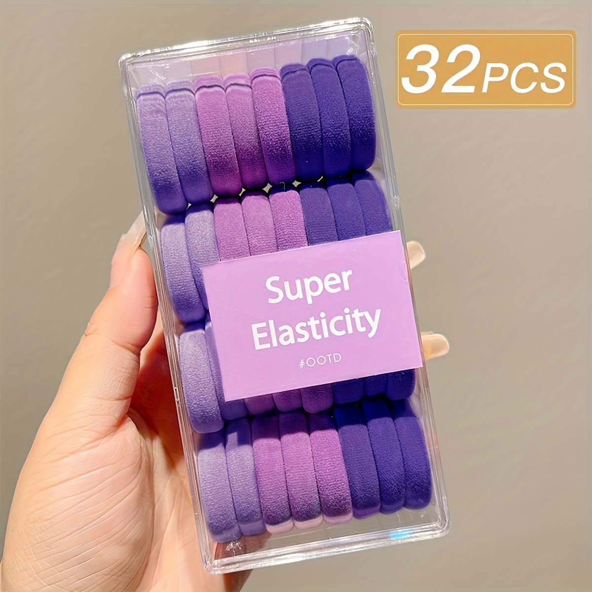 E-shop 32 Stück Haargummis im Damen-Stil, Multicolor, und süß, hochelastische, verdickte Haargummis, geeignet für den täglichen Gebrauch und als