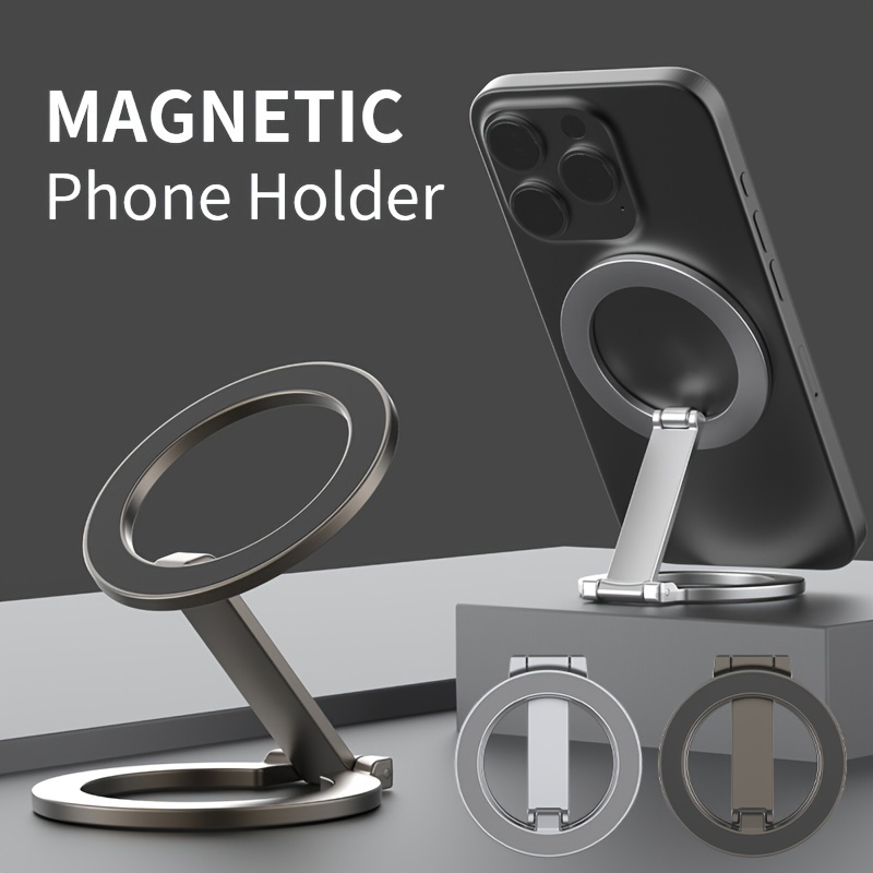 

Mobile Phone Strong Magnetic Holder Double Sided Magnet Stand For Cellphones Foldable Bracket Smartphone Accessories Support