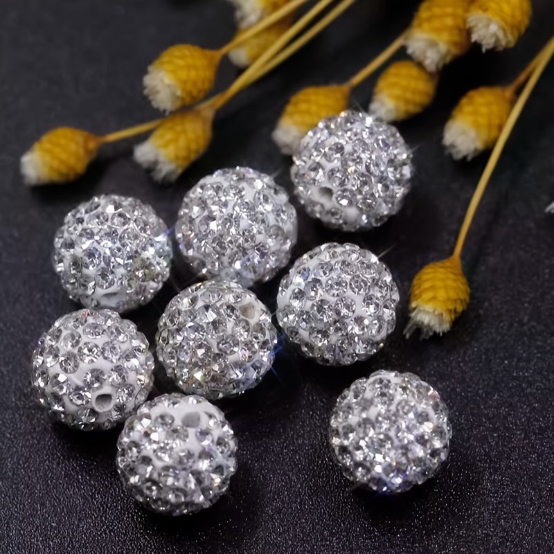 

50pcs Clay Beads 4mm-10mm - Polymer Round Charms For , Necklaces, Bracelets & Christmas Decorations, Best For Christmas