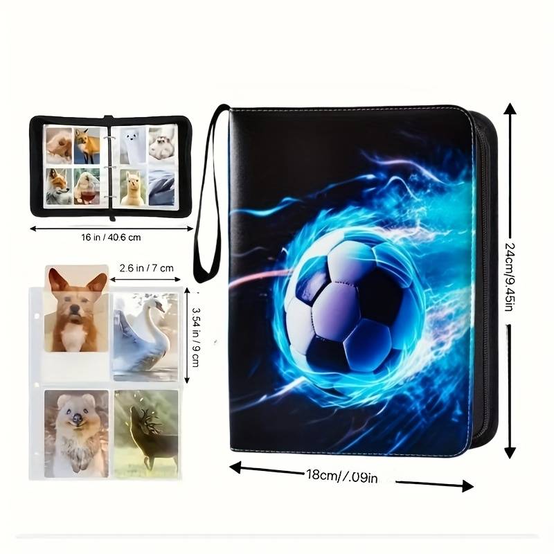 Raccoglitore Per Carte Da Calcio Con 400 Tasche – Album In PU Con Cerniera E Maniglia, Per Collezionisti