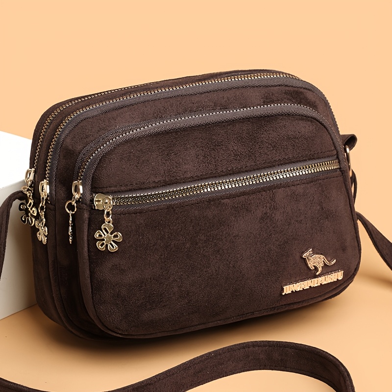 TEMU New Ladies Fashion Shoulder Bag Solid Color Simple Messenger Bag To Work Commuting Shopping Travel Picnic Camping Couple Dating Handbag For
