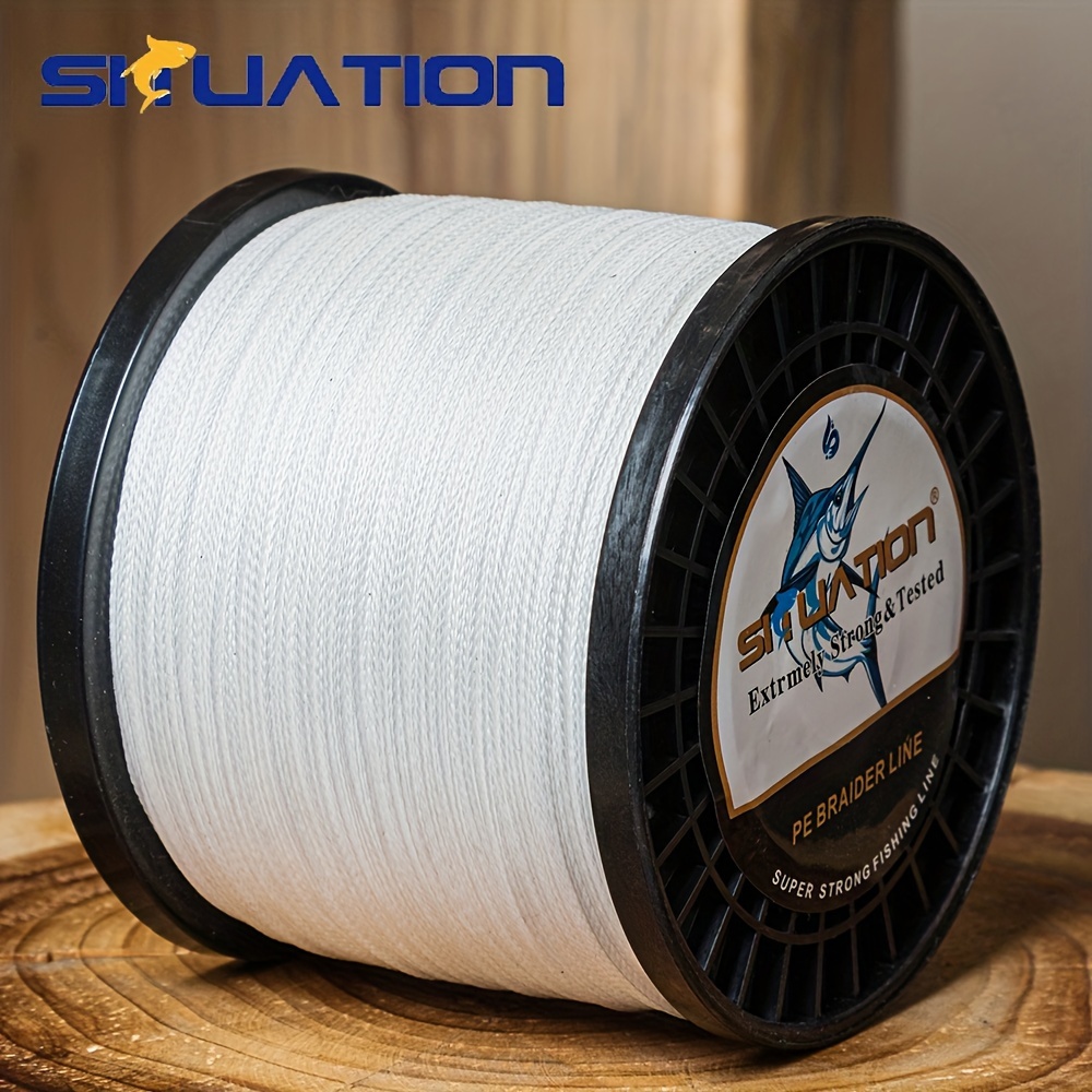 

1 Siiuation White Pe Fishing Line, 2000yds - 15lb Pulling Force, For Sea Fishing, Celebration