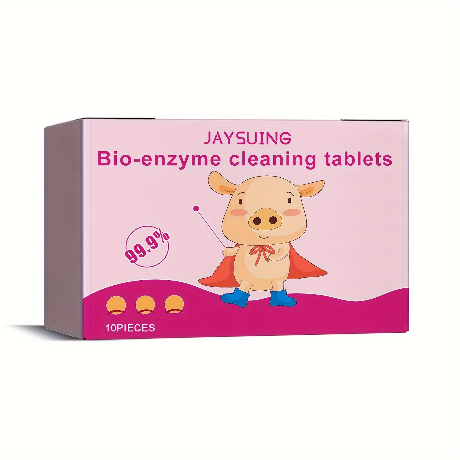 

Jaysuing Bio-enzyme Cleaning Tablets: Powerful Stain Remover For Clothes, Shoes, Bed Linens, Sofa Covers, Carpets, Stuffed Toys, And Curtains