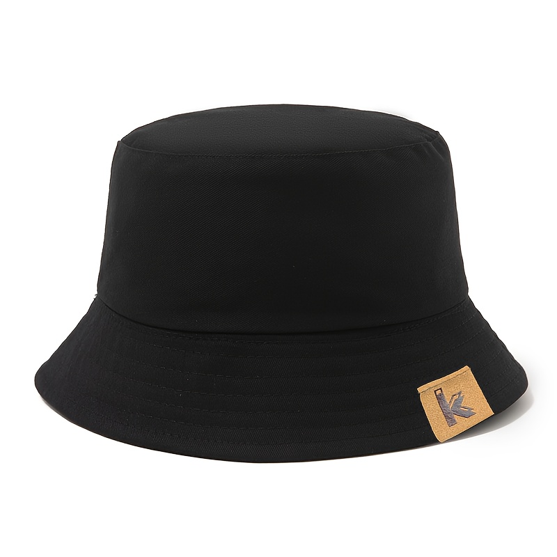 TEMU Unisex Hat With "k" Patch - Stylish Polyester Outdoor Hat For , Fishing, Camping, And Gifts For Family & , Fishing Hat