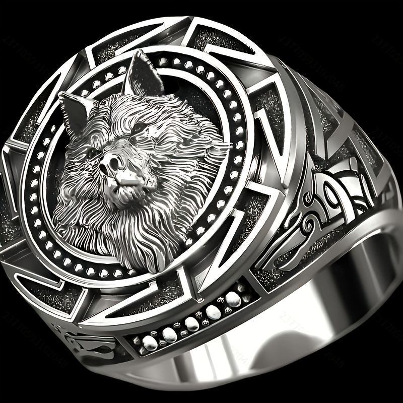 E-shop Neuer Wolfskopf-Ring Vintage Wolf-Totem-Ring für Teenager