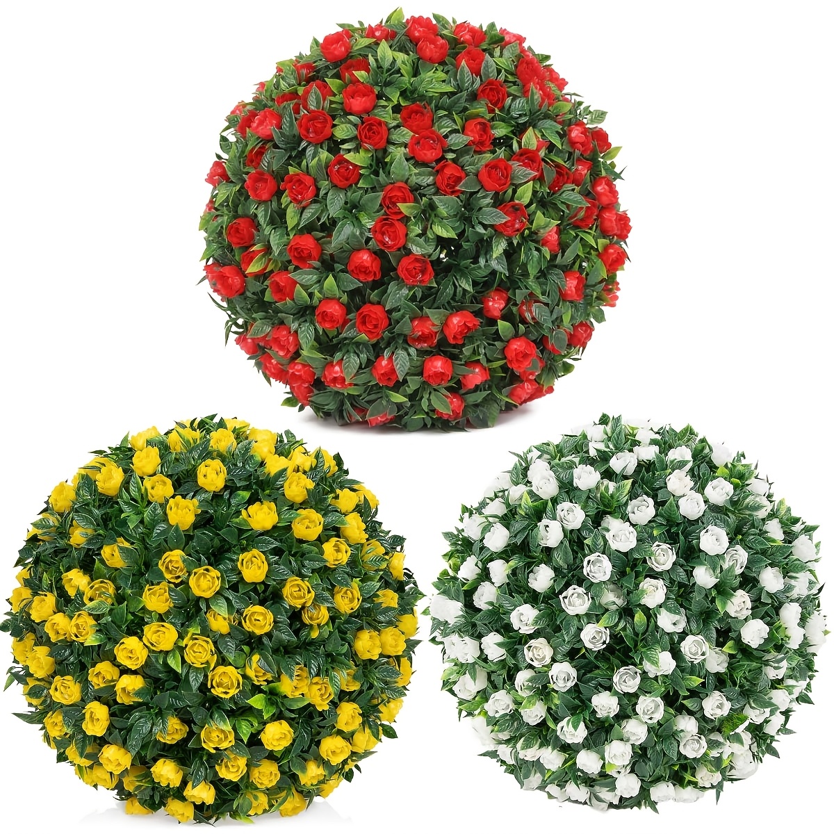 Künstlicher Blumenstrauß Als Tischdeko – 2 Stück Königblaue Rosen-Kugeln, 23 Cm Durchmesser – Für Hochzeit, Party & Wohnzimmer